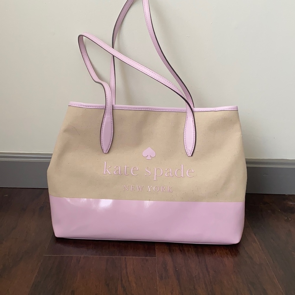 Kate Spade Canvas Tote- Lilac